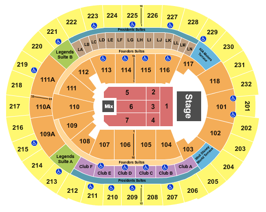 Kia Center Andrea Bocelli Seating Chart